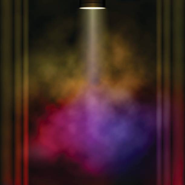 ベクトル カラフルな煙とスポット ライト - variation backdrop backgrounds shiny点のイラスト素材／クリップアート素材／マンガ素材／アイコン素材