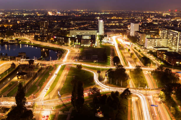 istock Aerial panorama of Rotterdam 822067062
