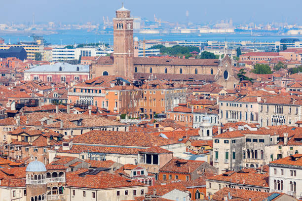istock Aerial panorama of Venice 822070806