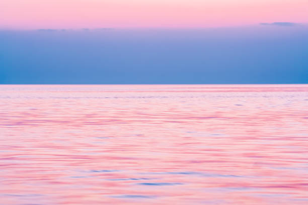 istock Calm on the sea after sunset 822071346