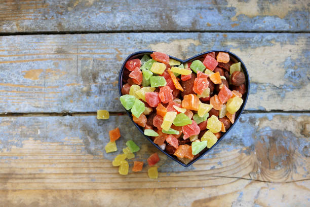 istock Candies in a heart shaped box 822071898
