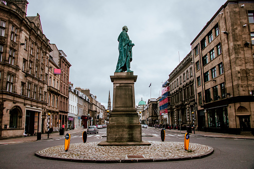 George Street in Edinburgh, Scotland.