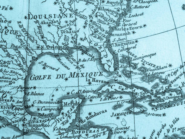 istock Old map America and Central America 822081816