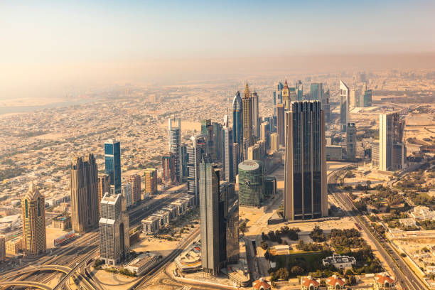 istock dubai skyline with futuristic architecture 822085182