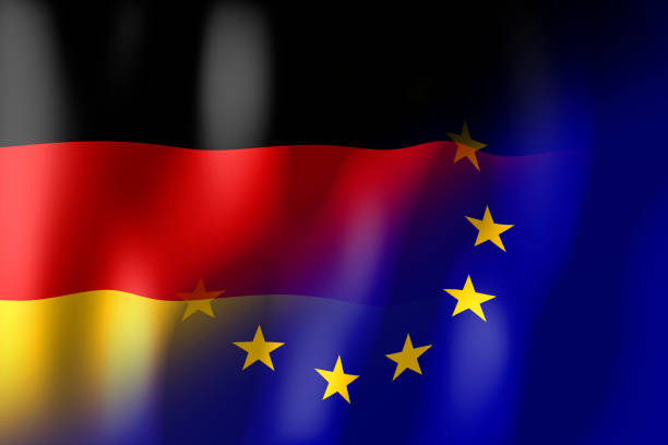 3D European Union and Germany flags - great for topics like cooperation, agreement, partnership, membership etc.\n\n\n\n\n\n