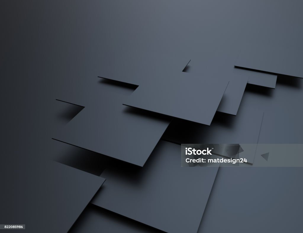 Abstract background, black cubes Backgrounds Stock Photo
