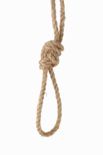 istock Rope knot isolated on a white background 822090050