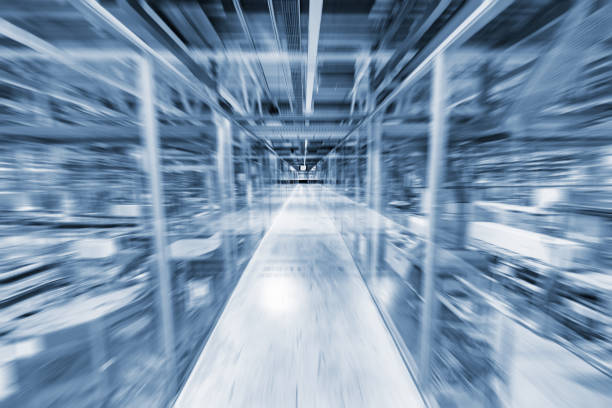istock Blurred image of the transparent corridor. 822097068