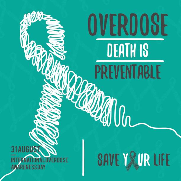 International Overdose Awareness Day. Vector illustration Eps.8 Eps.10 International Overdose Awareness Day. Abstract design background illustration. Vector illustration Eps.8 Eps.10 drug overdose stock illustrations