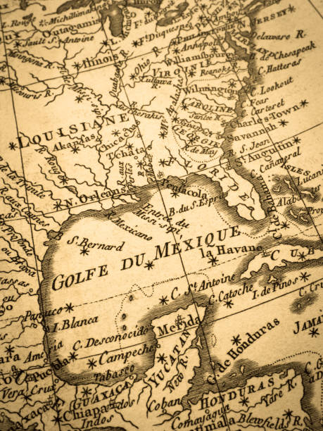 istock Old Map Gulf of Mexico 822105168