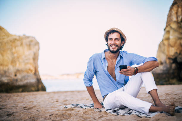 istock Enjoying music at coastline 822111220