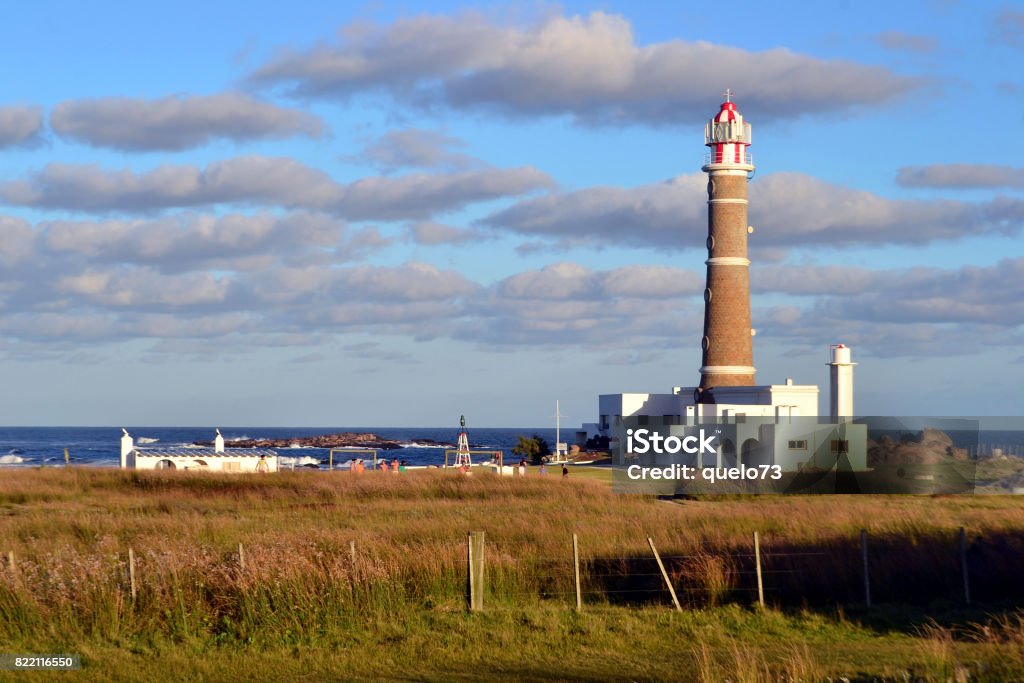 Cape Polonio lighthouse Lighthouse at the Atlantic ocean, Cabo Polonio, Uruguay Cabo Polonio Stock Photo