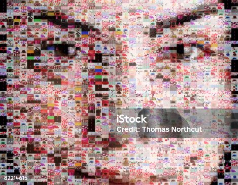 istock Female beauty portrait made out of makeup imagery 82214615