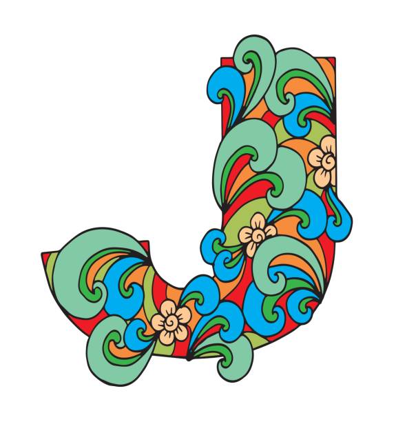 J Drawing/design Fancy Letter J Designs Drawing Illustrations, Royalty-Free Vector ...