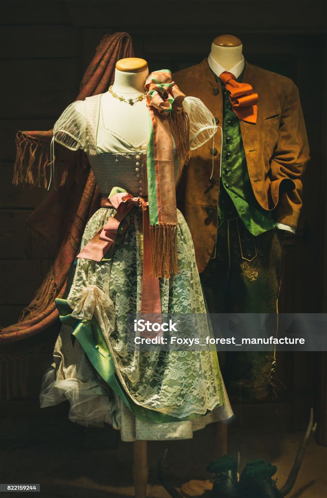 Austrian National Folk Costumes Or Garment For Men And Women Stock Photo -  Download Image Now - iStock