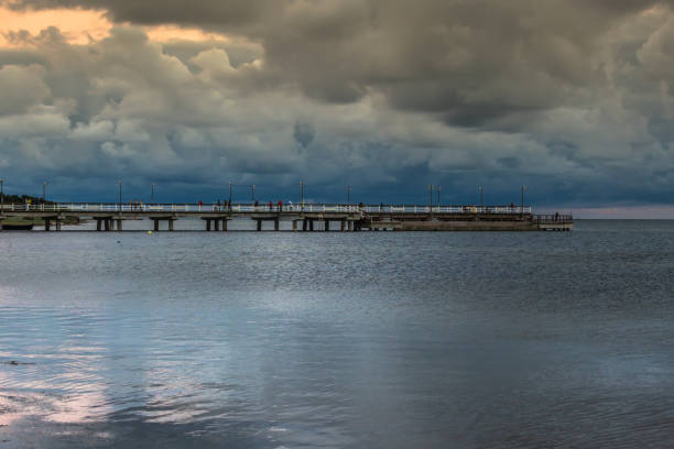 istock wooden pier in the sunset 822162410