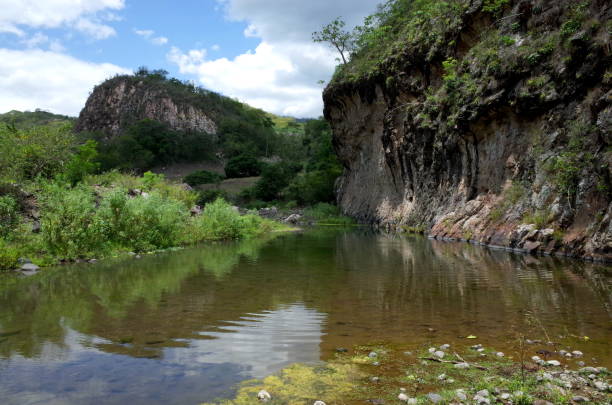 Somoto Canyon in the north of Nicaragua, a popular tourist destination for outdoor activities such as swimming, hiking and cliff jumping