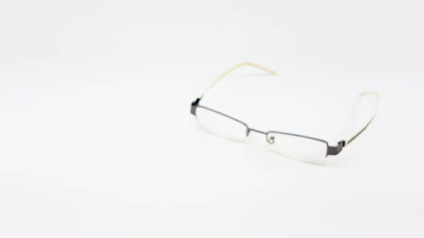 istock Blurry of smart eye glasses with white  plastic leg 822237566