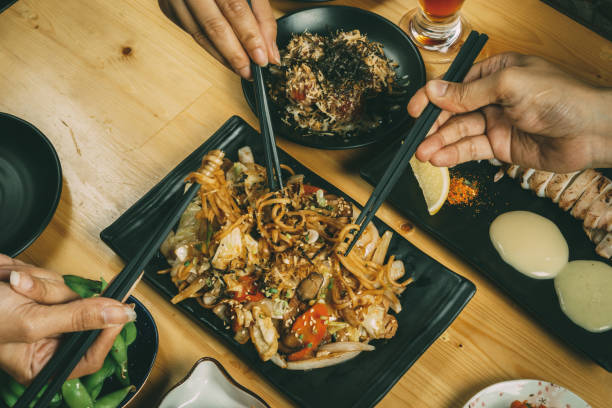 istock Party with Japanese food style 822238152