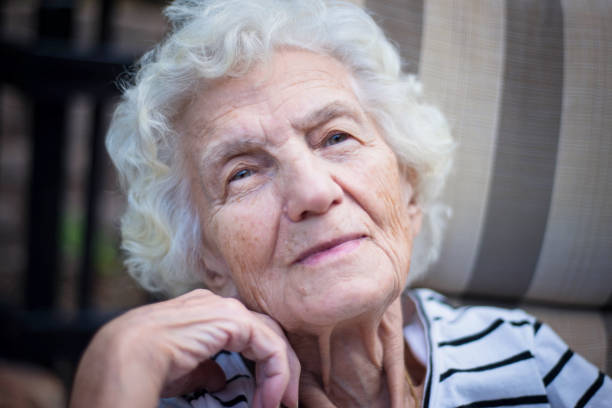 istock Lonely Senior Women with Gentle Smile 822277368
