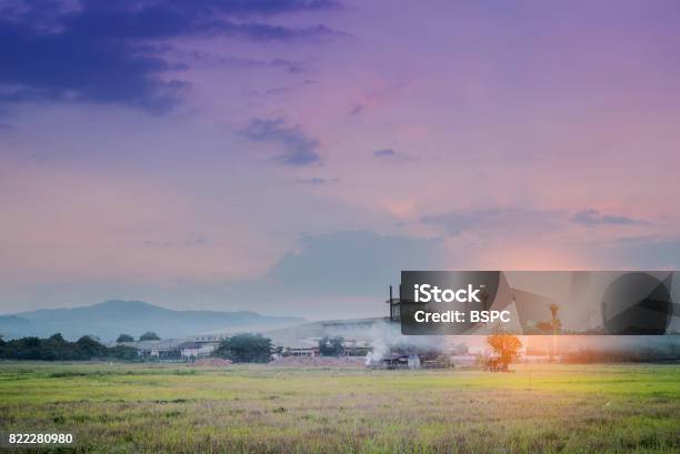 Silhouette Of Scaffolding In The Construction Site Before To Night Time Or Sunset Time Stock Photo - Download Image Now