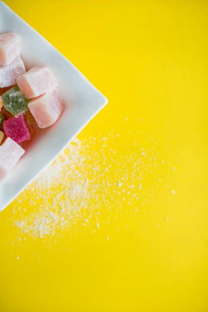 istock Cut out of bowl with jelly candy 822297892