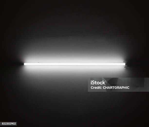 Fluorescent Lighting Turn On Stock Photo - Download Image Now - Fluorescent Light, Tube, Neon Lighting