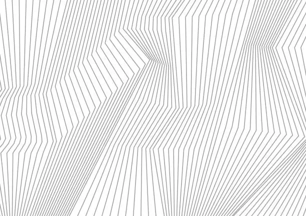 Vector illustration of Abstract grey lines refraction vector background
