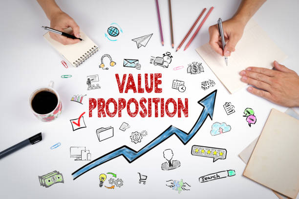 istock Value Proposition Concept. The meeting at the white office table 822321554