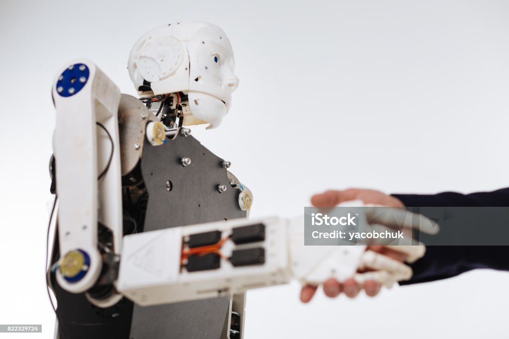 Robots Doing Test Elaborate Innovative Robot Undergoing Some Tests Stock Photo - Download ...