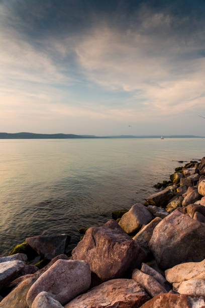 Sunset at lake Balaton