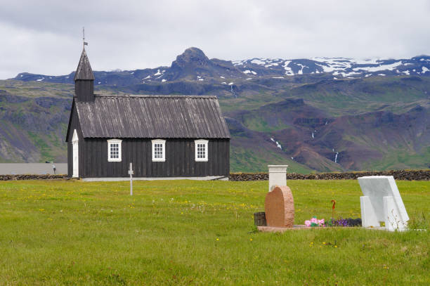 istock Famous black church in Budir,Iceland. 822385656