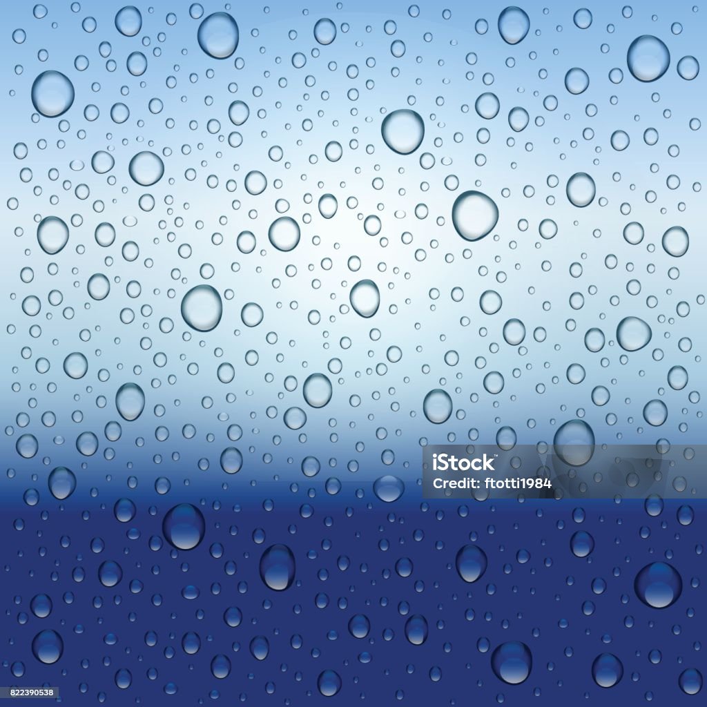 Water drops and rain. Water drops and rain. Vector realistic background. Abstract stock vector