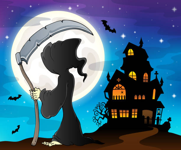 Grm Rappers 70+ Silhouette Of A Grim Reaper Art Illustrations - iStock