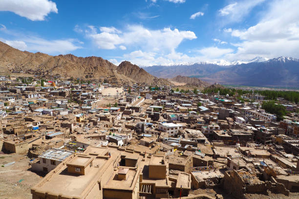 istock Leh district view from Leh Palace, Leh Ladakh, India 822410080