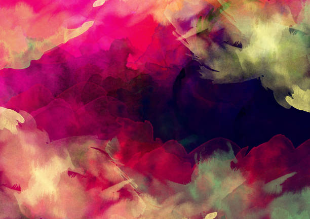 istock Colourful abstract background made with digital water-colour painting style 822447066