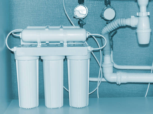 обратная система очистки воды осмоса. - water filter стоковые фото и изображения