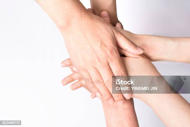Teamwork Stock Photo - Download Image Now - Sea Of Hands, Support, Unity