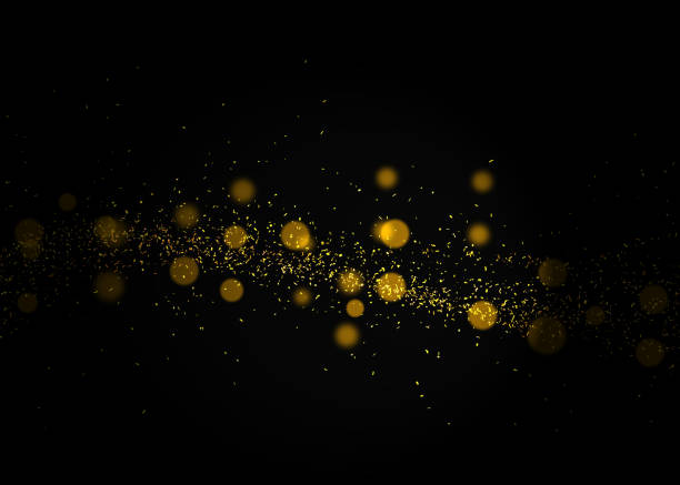 istock Gold abstarct background and confetti 822493596