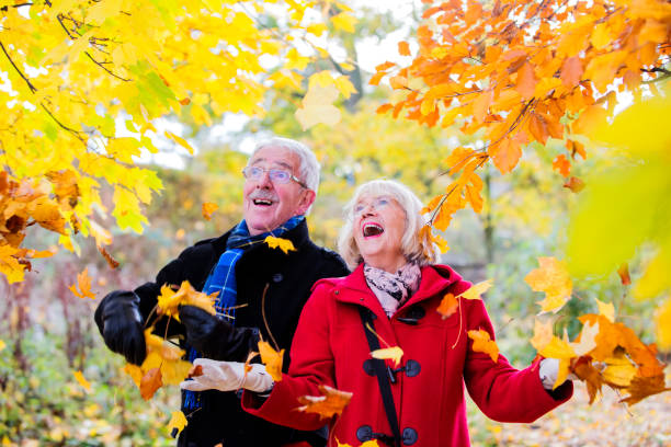 istock Senior Couple Loving Autumn 822500636