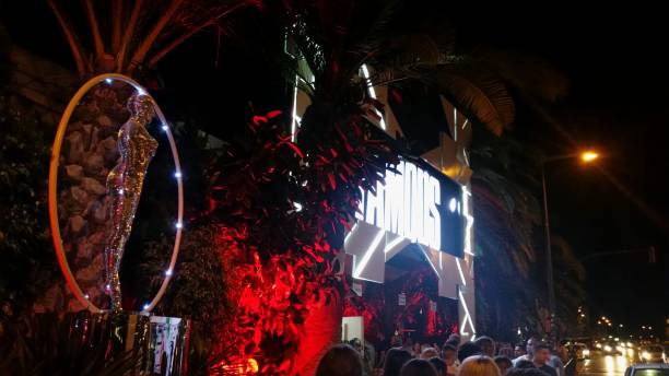Ibiza, Spain - July 14, 2017: Pacha nightclub is one of the most popular nightclubs in Ibiza that attracts many people from celebrities to tourists in the summer resort.