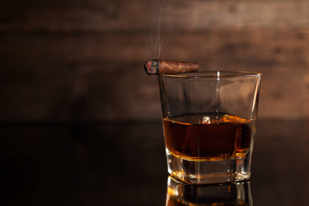 istock Cigar and glass of whiskey 822525558