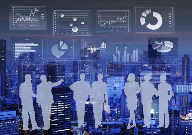 istock Financial graphs analysis and Businessman 822572256
