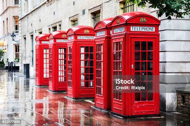 Cabinas Telefónicas De Covent Garden Foto de stock y más banco de imágenes de Londres - Inglaterra - Londres - Inglaterra, Cabina de teléfono, Teléfono