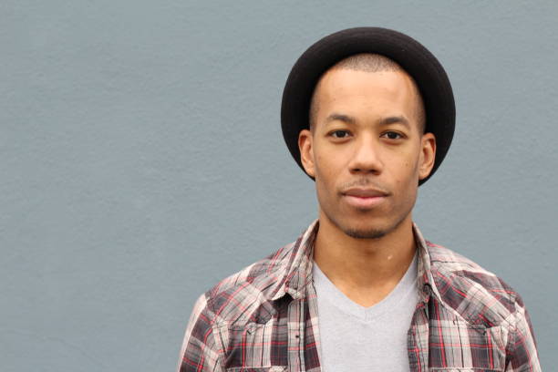 istock Mixed ethnicity man wearing hat portrait 822584618