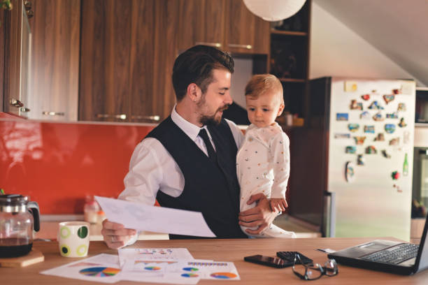 istock Single father and baby boy 822593480