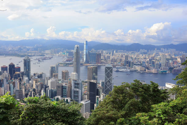istock View of hk from Victoria Peak. 2017 822594078