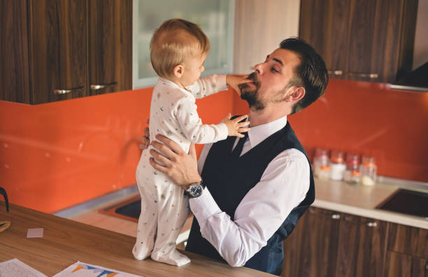 istock Father and baby son 822602322
