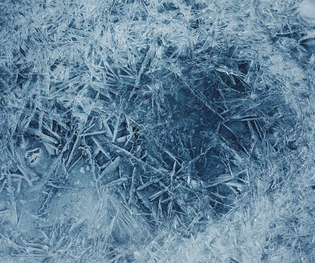 Winter background: Frozen lake surface.