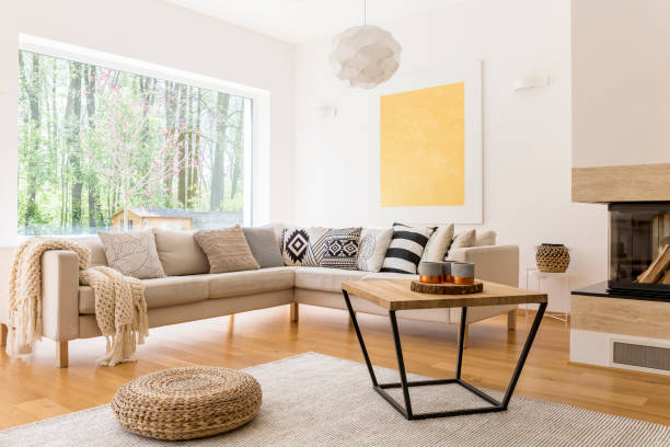 istock Wooden designed room 822647394